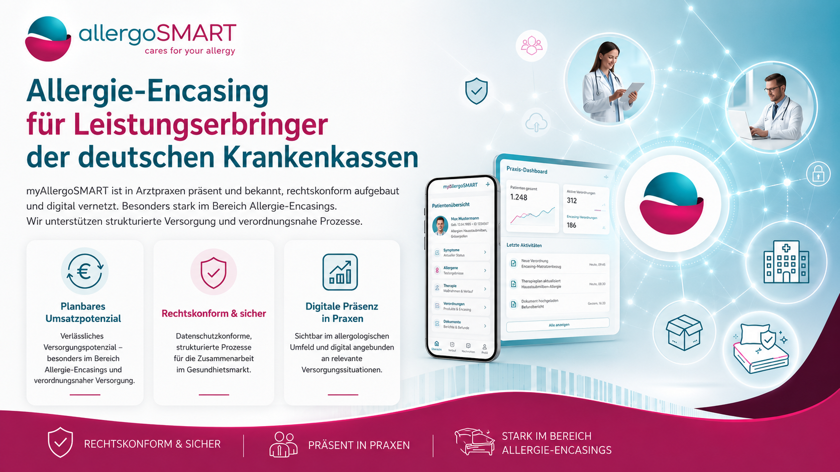 Allergie-Encasing für Leistungserbringer der deutschen Krankenkassen — allergoSMART